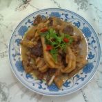 清炒土公鸡