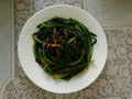 豆豉鲮鱼油麦菜的做法