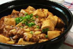 肉末松子豆腐的家常做法