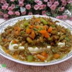 榨菜肉末蒸豆腐