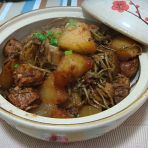 杂菜烧排骨