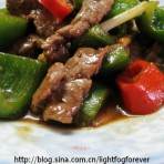 青椒爆炒牛肉的做法