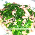 韭菜炒小墨斗鱼