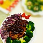 蔬菜西冷牛排