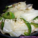 青椒炒椰菜