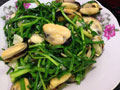 韭菜炒淡菜的做法