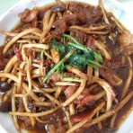 茶树菇炒肉片
