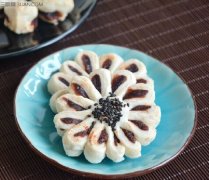 菊花豆沙酥做法