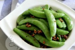 清炒甜豆的做法