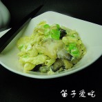鸡蛋炒蛤肉